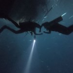 dive hurghada-diving-dive-buddy-underwater-night dive-photo-diver-red sea-hurghada-egypt
